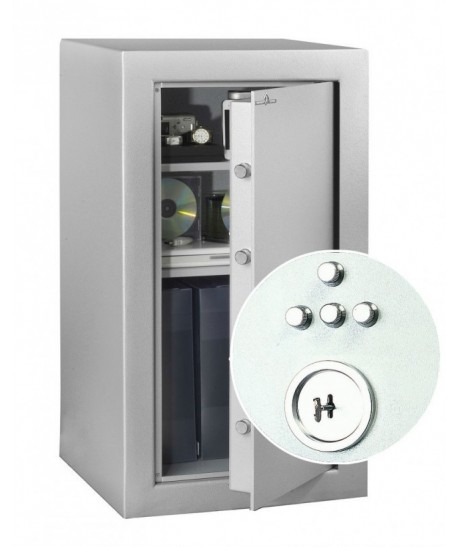 Coffre Fort Hartmann Tresore Gamme Vulcain80 seruure à clés A2P + combinaison 4 tubes compteurs