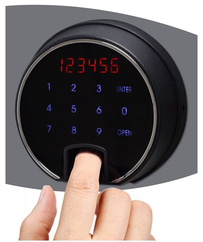 Armoire forte à Serrure biométrique Fire Ranger...