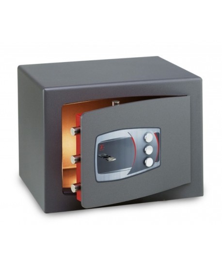 coffres-forts a poser serrure à clé double panneton + combinaison à 3 boutons dmd/7