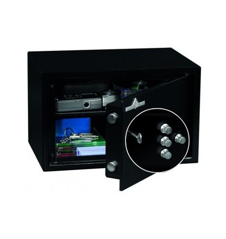 Coffre fort de sécurité HT 15 N2 Serrure à clés + Combinaison 4 Tubes Compteurs 15L
