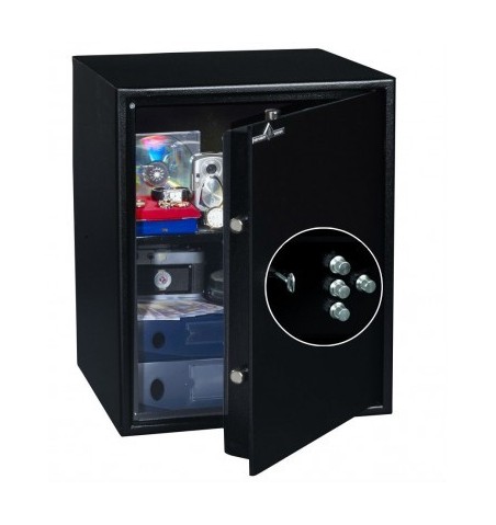 Coffre fort de sécurité HT 60 N2 Serrure à clés +  Combinaison 4 Tubes Compteurs 60L