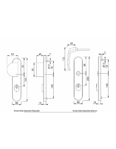 Ensemble de sécurité Osmose 250x50 mm