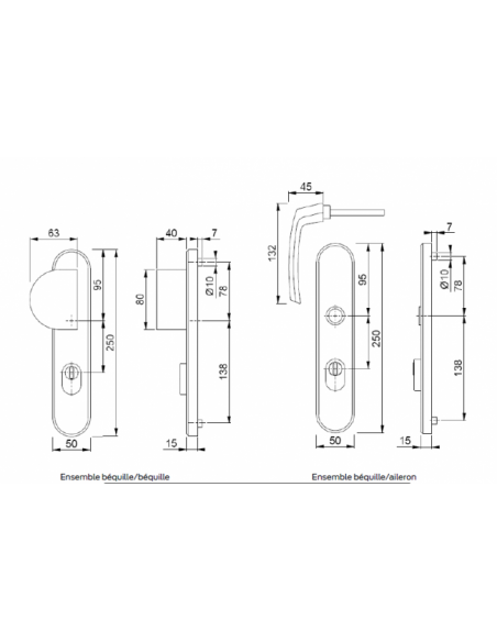 Ensemble de sécurité Osmose 250x50 mm