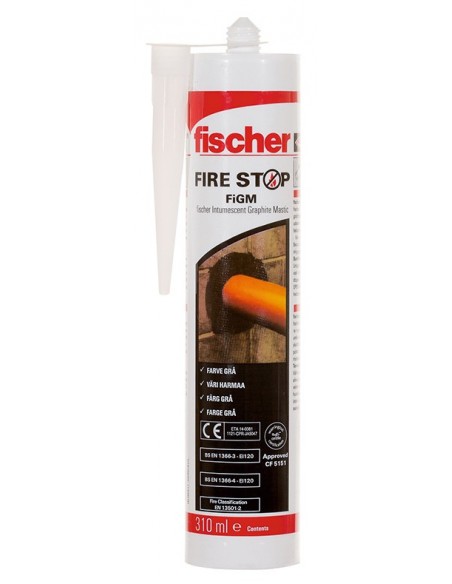 Mastic Graphite Intumescent Fischer Figm 310 Ml