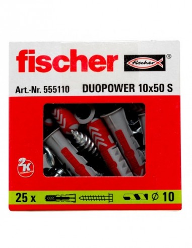 Boite Cheville Bi-Matière Duopower 10 X 50 S...