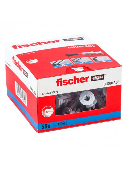 Boite Cheville Autoforeuse Pour Plaques De Carton Plâtre Fischer Duoblade-50/bte