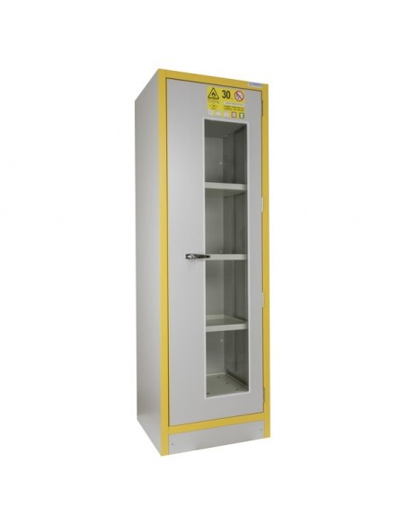 Armoire Haute 1 Porte Vitrée Équipée -3034pve