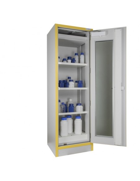 Armoire Haute 1 Porte Vitrée Équipée -3034pve