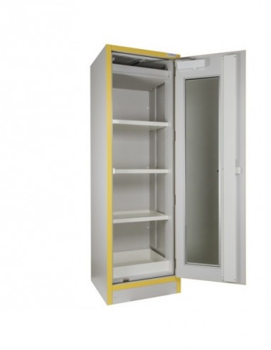 Armoire Haute 1 Porte Vitrée Équipée -3034pve