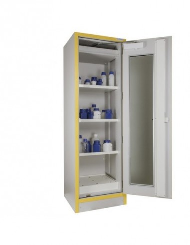 Armoire Haute 1 Porte Vitrée Équipée -3034pve