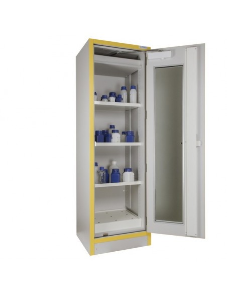 Armoire Haute 1 Porte Vitrée Équipée -3034pve