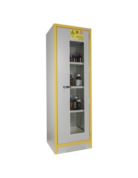 Armoire Haute 1 Porte Vitrée Équipée -3034pve