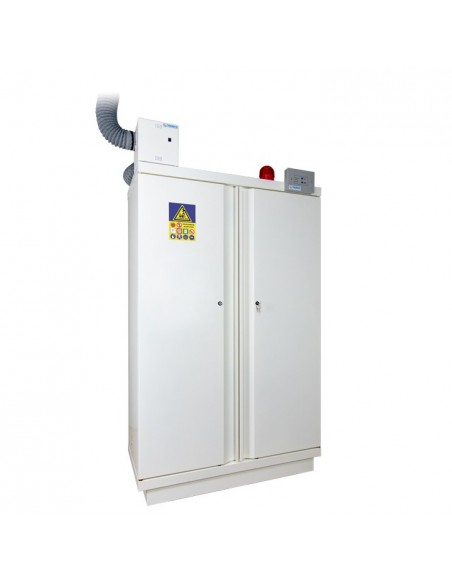 Armoire De Sécurité - Haute 2 Portes Pré-Équipée D'un Ensemble Vig100 Et De 4 Étagères E35li -795+Lix4