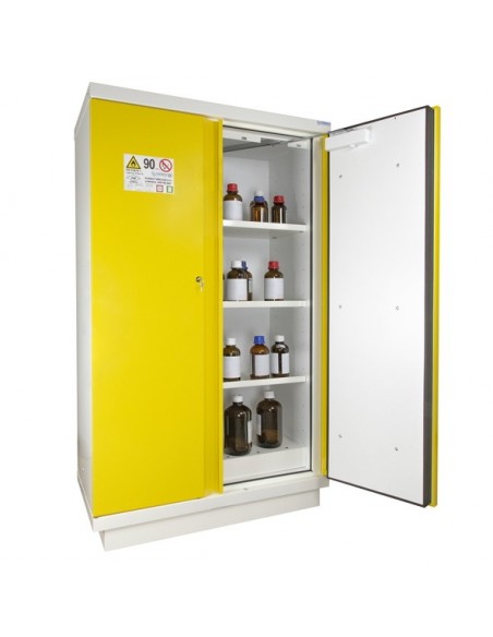 Armoire De Sécurité En 14470-1 90 Minutes - Haute 2 Portes Jaunes -795+Pje