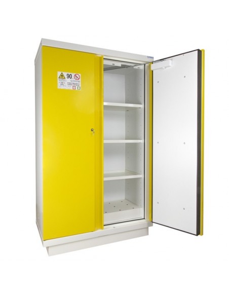 Armoire De Sécurité En 14470-1 90 Minutes - Haute 2 Portes Jaunes -795+Pje