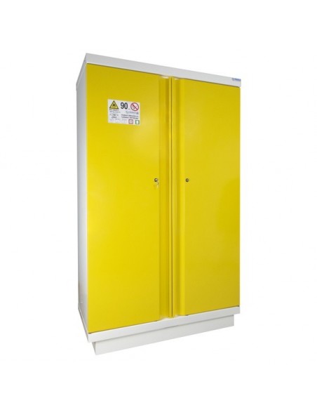 Armoire De Sécurité En 14470-1 90 Minutes - Haute 2 Portes Jaunes -795+Pje