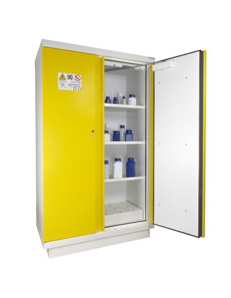 Armoire De Sécurité En 14470-1 90 Minutes - Haute 2 Portes Jaunes -795+Pje