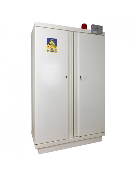 Armoire De Sécurité - Haute 2 Portes Pré-Équipée Avec 1 Extincteur Ex100li Et 4 Étagères E35li -795+Lia4