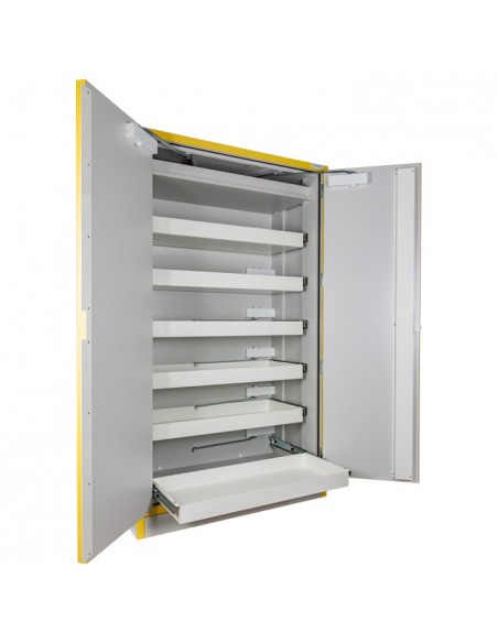 Armoire De Sécurité Haute 2 Portes En 14470-1 30 Minutes - 6 Tiroirs Coulissants -3035t6