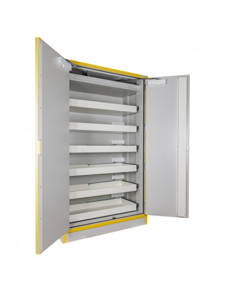 Armoire De Sécurité Haute 2 Portes En 14470-1 30 Minutes - 6 Tiroirs Coulissants -3035t6