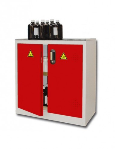 Armoire De Sécurité Comptoir 2 Portes Rouges -...