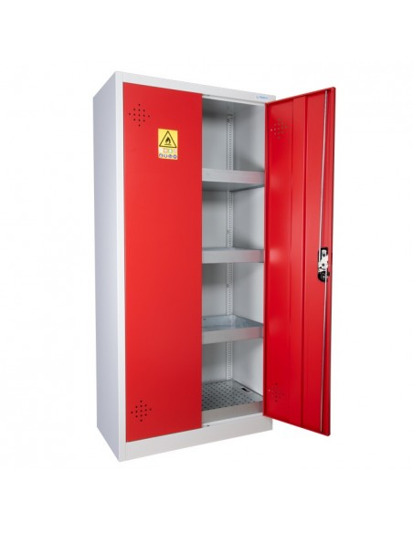 Armoire De Sécurité Haute 2 Portes Rouges - AZ300R