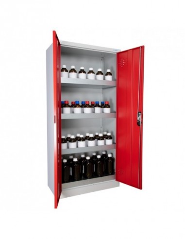 Armoire De Sécurité Haute 2 Portes Rouges - AZ300R