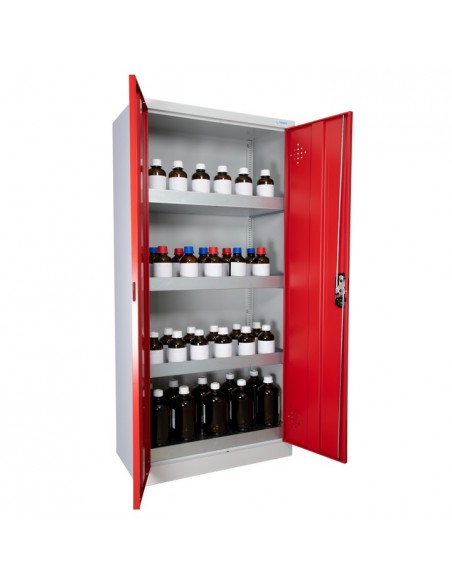 Armoire De Sécurité Haute 2 Portes Rouges - AZ300R