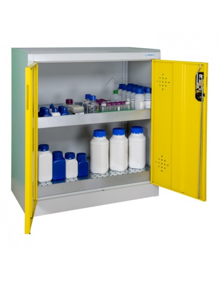 Armoire De Sécurité Comptoir 2 Portes Jaunes - AZ110