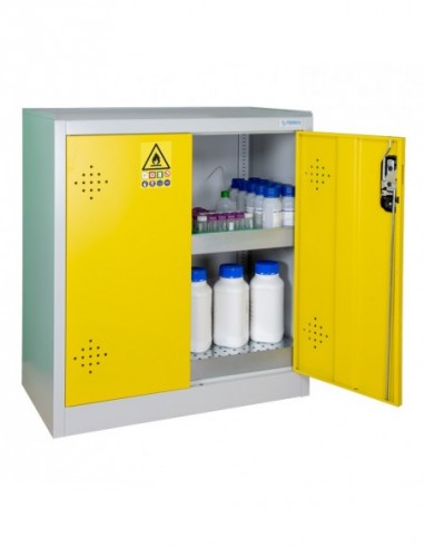 Armoire De Sécurité Comptoir 2 Portes Jaunes -...