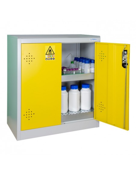 Armoire De Sécurité Comptoir 2 Portes Jaunes - AZ110