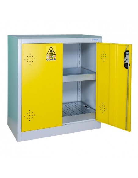 Armoire De Sécurité Comptoir 2 Portes Jaunes - AZ110