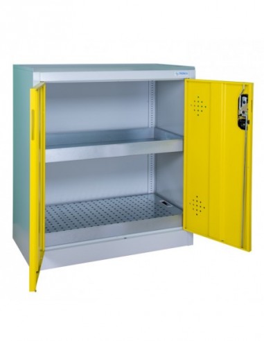 Armoire De Sécurité Comptoir 2 Portes Jaunes -...