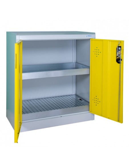 Armoire De Sécurité Comptoir 2 Portes Jaunes - AZ110