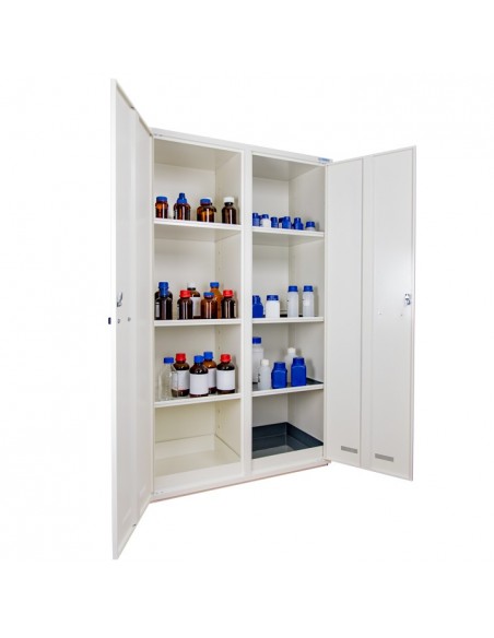 Armoire De Sécurité Multirisques - Haute 2 Portes - 2 Compartiments - ASDM11