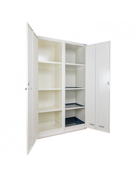 Armoire De Sécurité Multirisques - Haute 2 Portes - 2 Compartiments - ASDM11