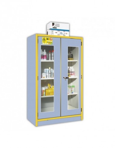 Armoire De Sécurité Haute 2 Portes Vitrées En...