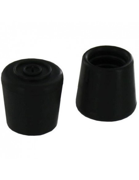 Embout Caoutchouc Coiffant Noir - 10 Pièces