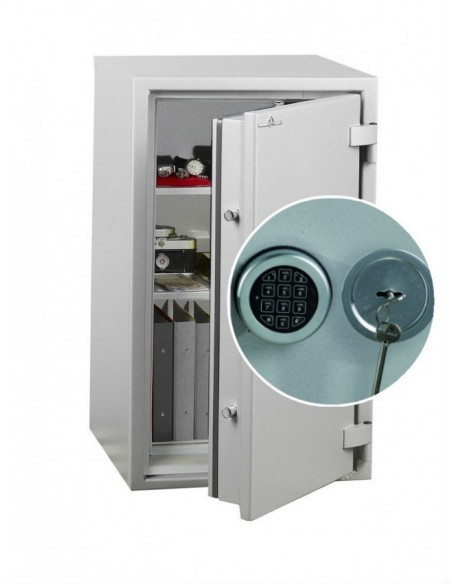 Coffre Fort HARTMANN TRESORE GAMME PROTECT DUO80 CLASSE 0 Serrure À Clés + Électronique