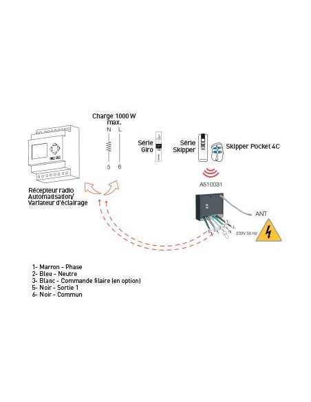 Récepteur Radio Domotique Power One
