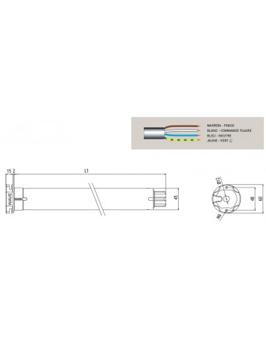 Moteur Pour Stores Wave Rx V25 15 Nm 17 Tours Ø45