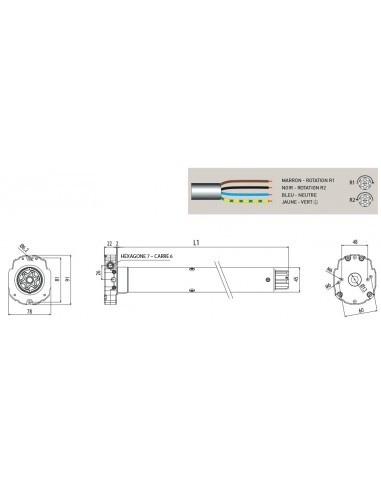 Moteur Pour Stores Ocean 32 Nm 17 Tours Ø45