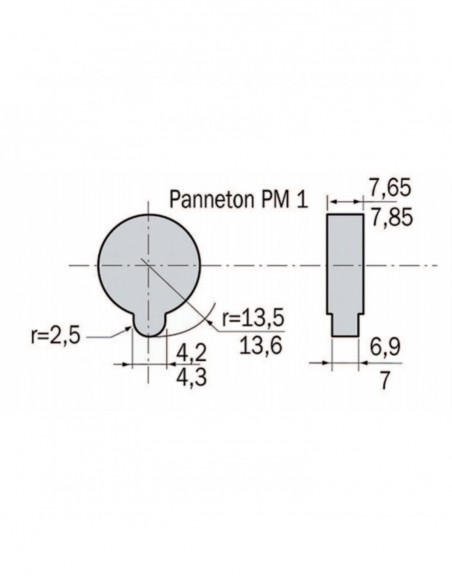 Heracles Cylindre Double Entrée PM2 Européen À Panneton Réduit