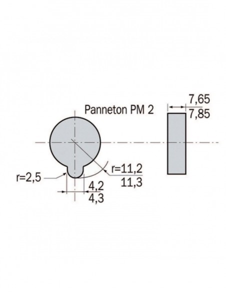 Heracles Cylindre Double Entrée PM2 S'entrouvrant Européen À Panneton Réduit