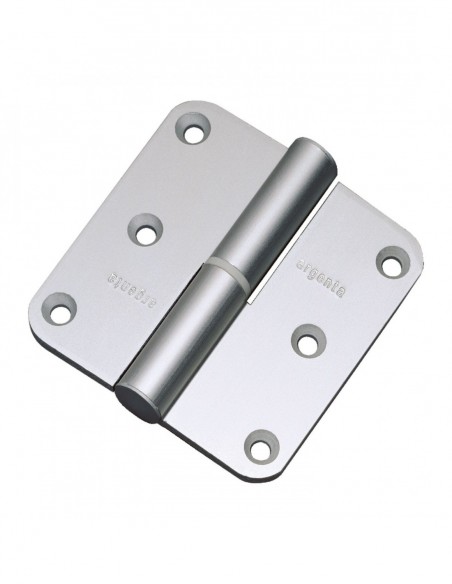 Argenta Paumelle Aluminium à Bouts Ronds (Lot de 2)