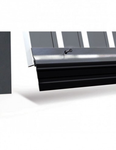 Bas De Porte De Garage Ads-Gl 250 cm Noir