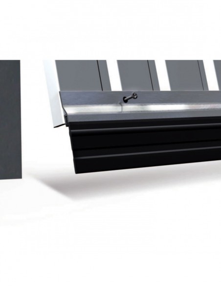 Bas De Porte De Garage Ads-Gl 250 cm Noir