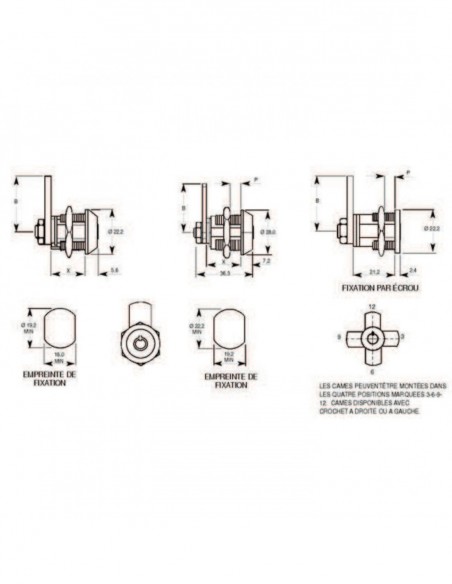 Euro-Locks Batteuse Chicago 4303