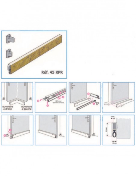 Plinthe Automatique en applique Klomatic Prestige