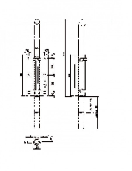Mantion Verrou À Douille Renforcé À Visser Plaque Fonte